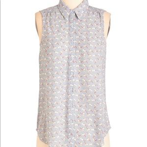 ModCloth Serenity Meow top in cats!